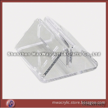 Triangle clear lucite/acrylic menu holder
